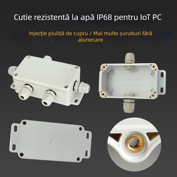 Carcasă din ABS IP68, ignifugă și impermeabilă pentru exterior, cutie de conexiuni etanșă pentru cabluri de monitorizare și iluminat stradal