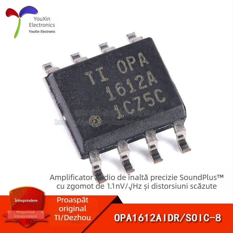 OPA1612AIDR amplificator operațional audio dual, pachet SOIC-8