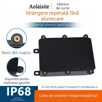 Cutie de conexiune impermeabilă pentru exterior, carcasă din plastic PC pentru control electric și instrumente — AOLAISITE; potrivită pentru cabluri exterioare: iluminare, motoare, controlere, surse de alimentare, aparate