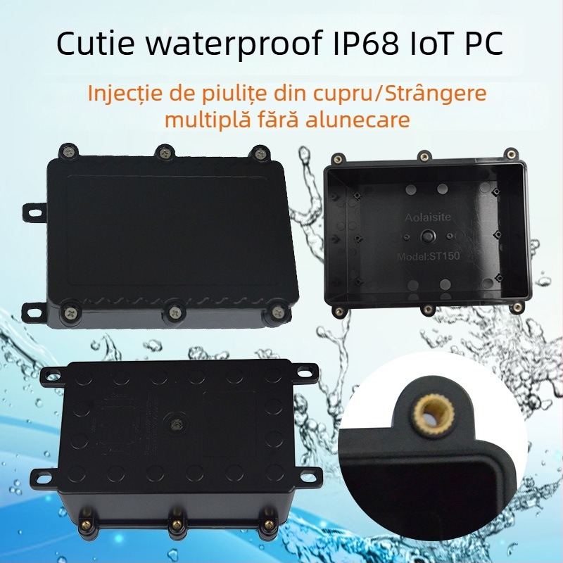 Cutie de conexiune impermeabilă pentru exterior, carcasă din plastic PC pentru control electric și instrumente — AOLAISITE; potrivită pentru cabluri exterioare: iluminare, motoare, controlere, surse de alimentare, aparate