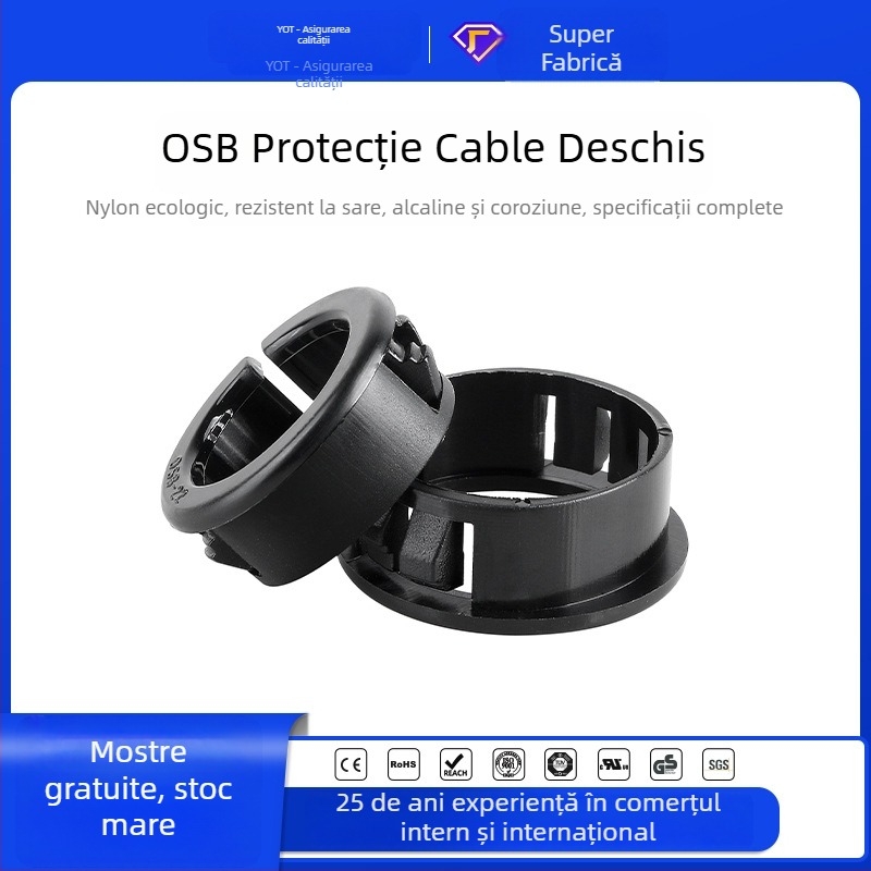 Cleme de protecție cabluri, tip deschis, din plastic nylon, pentru cutiile de distribuție