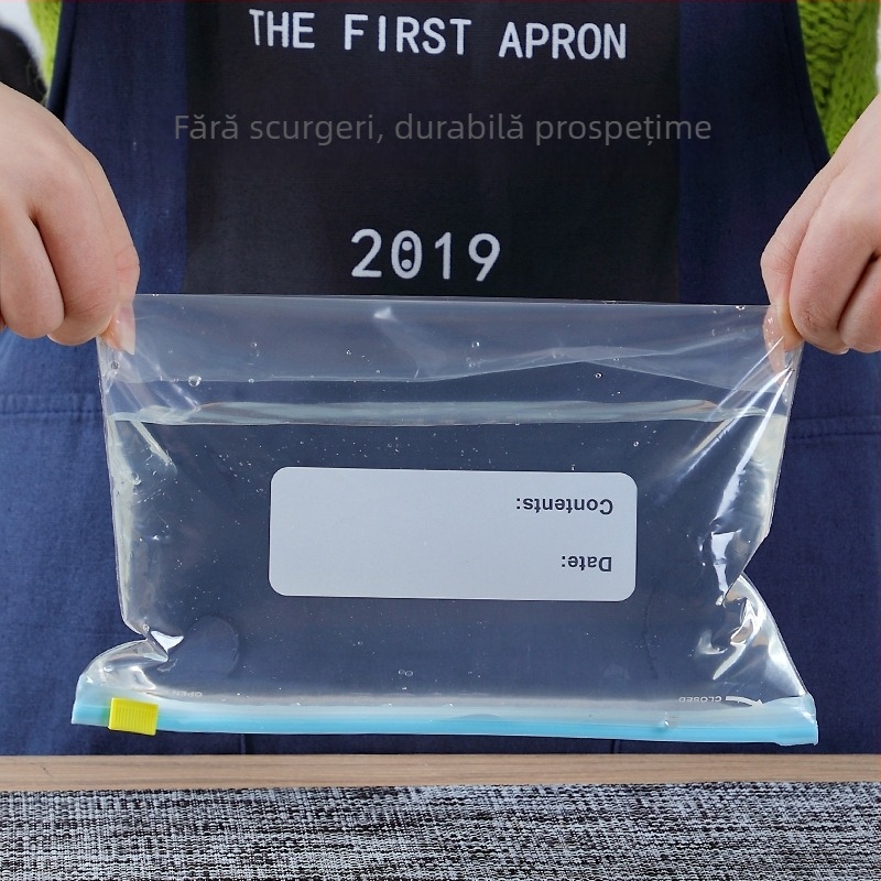 Sac de vid pentru congelator, calitate alimentară PE, îngroșat, auto-sigilant, pentru depozitare la frigider, -60°C până la 100°C, ambalare 15/20/25 bucăți