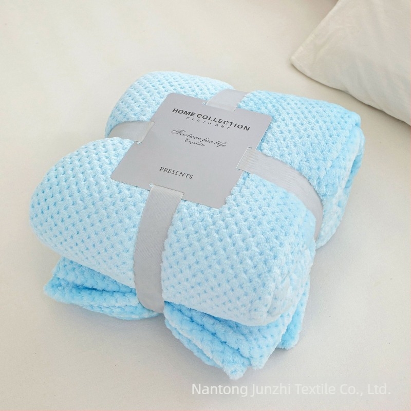 Pătură fleece coral, fibră de poliester, 300gsm, primăvară-toamnă, personalizare disponibilă