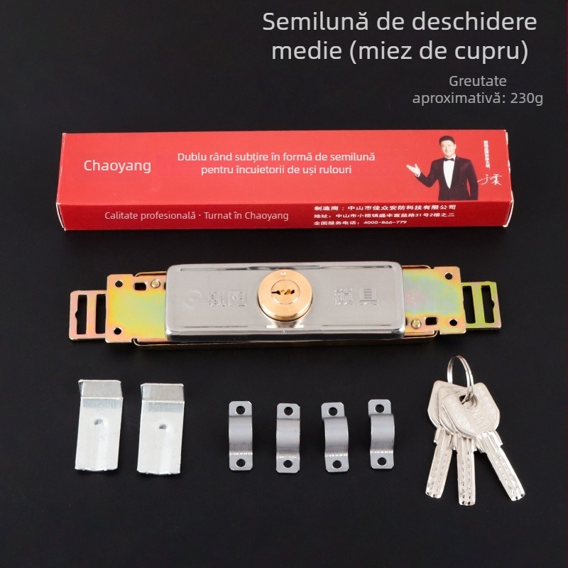 Chaoyang încuietoare pentru uși rulante – mortise lock, cu nucleu de cupru, pentru uși rulante cu deschidere medie
