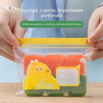 Sac sigilat pentru depozitarea alimentelor, antibacterian, PE de calitate alimentară; Material: PE; Lungime sigilare: 5–20 cm; Toleranță grosime: ±0.1–0.3 mm; 36 buc./cutie; Brand: Junyu.