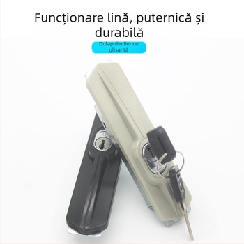Încuietoare Thumb Model 001 pentru dulap metalic cu ușă glisantă – Plastic/Oțel, pentru dulapuri de birou