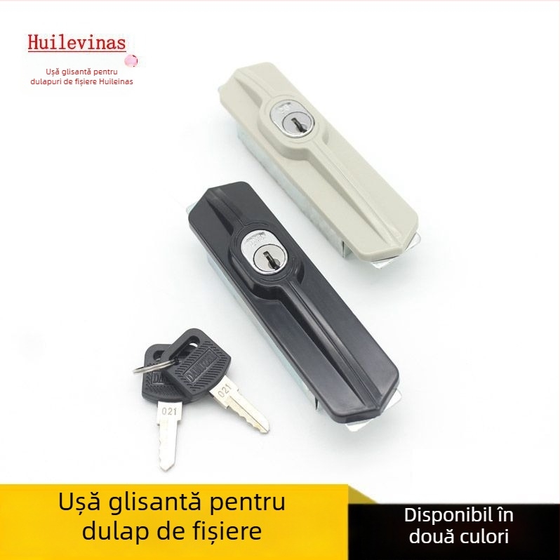 Încuietoare Thumb Model 001 pentru dulap metalic cu ușă glisantă – Plastic/Oțel, pentru dulapuri de birou