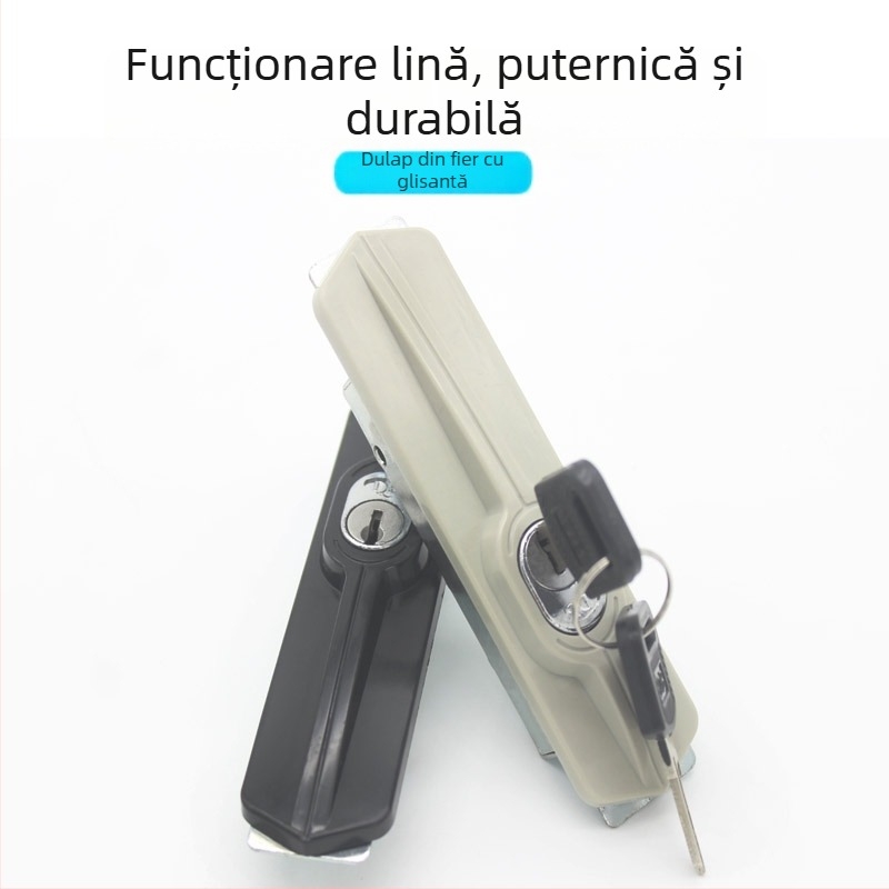 Încuietoare Thumb Model 001 pentru dulap metalic cu ușă glisantă – Plastic/Oțel, pentru dulapuri de birou