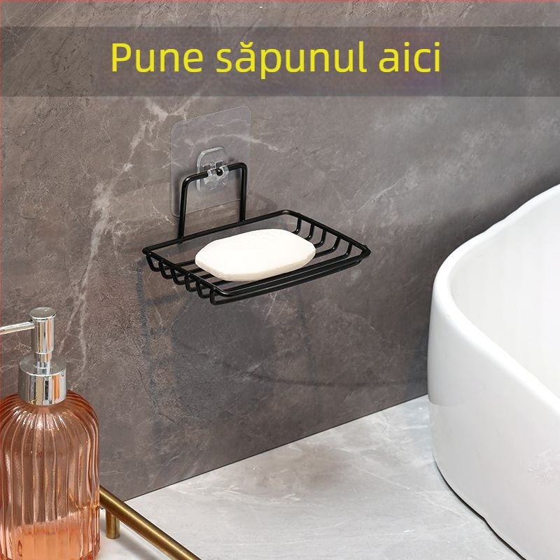 Suport pentru săpun din oțel inoxidabil - două compartimente, set din două piese, certificat CE