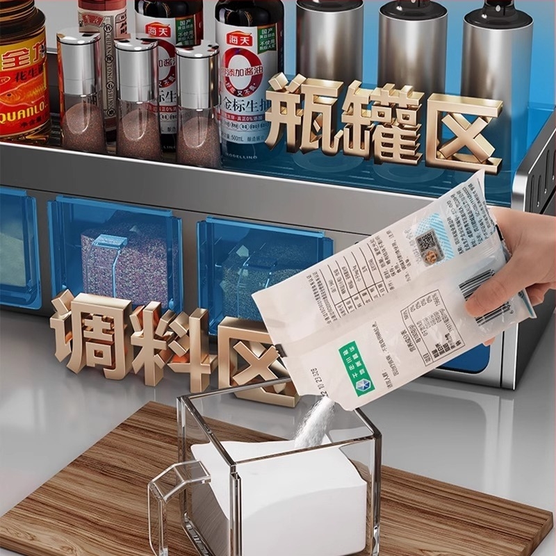 Raft pentru condimente, aluminiu, montat pe perete, fără găuri, organizator de bucătărie multifuncțional