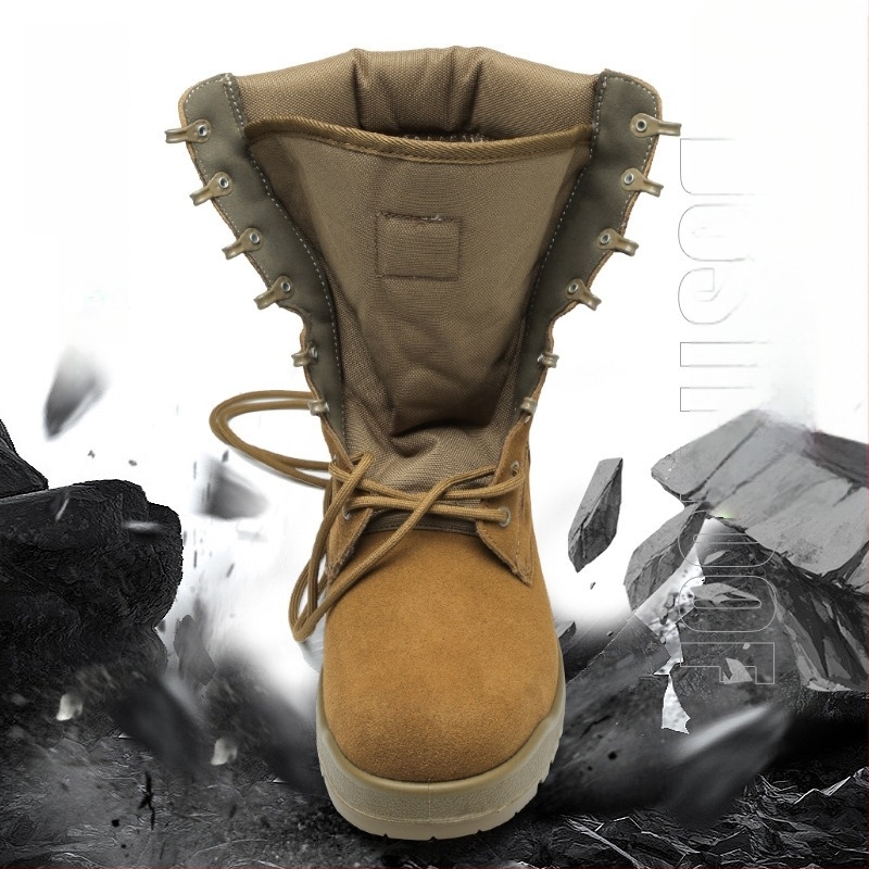 Ghete tactice antiaderente — înalte, piele nubuc nivel doi, impermeabile, model BL, pentru outdoor