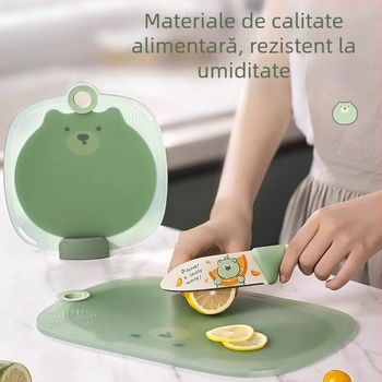 Tocător de bucătărie - antiderapant, rezistent la mucegai, din plastic, uz casnic