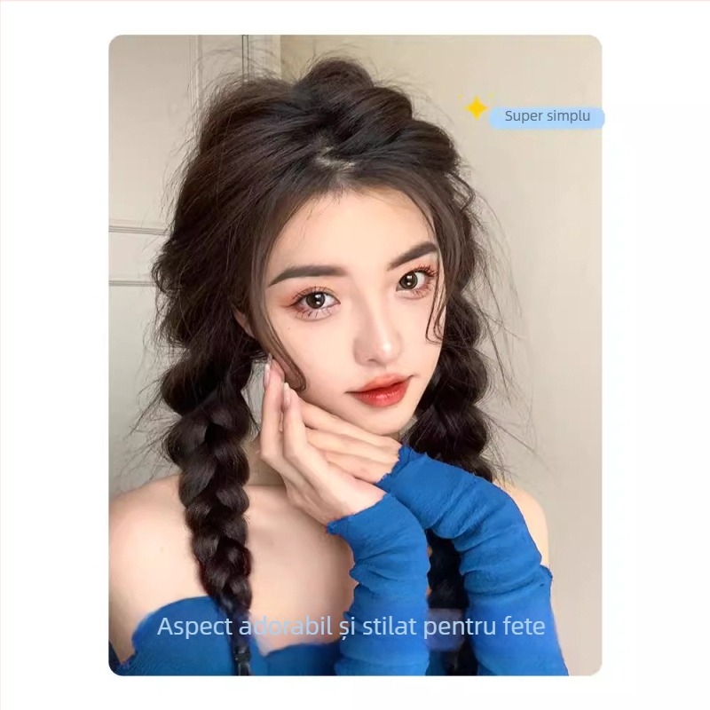 Perucă cu coadă de cal, din fibre rezistente la temperaturi înalte, marca Kenny Wig, pentru femei, nu este potrivită pentru vopsire cu vopsea fierbinte