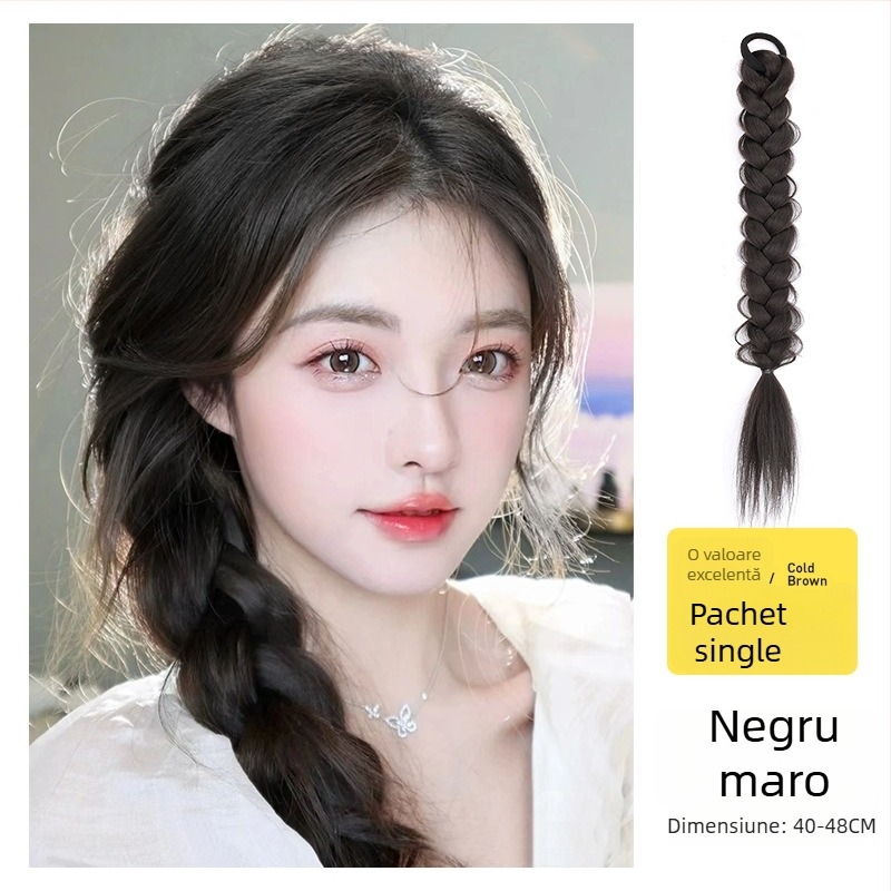 Perucă cu coadă de cal, din fibre rezistente la temperaturi înalte, marca Kenny Wig, pentru femei, nu este potrivită pentru vopsire cu vopsea fierbinte