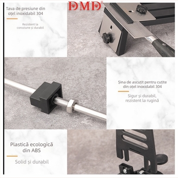 Aparat diamant pentru ascuțit cuțite de bucătărie și foarfece, 700 g, granulație 240/600/1000