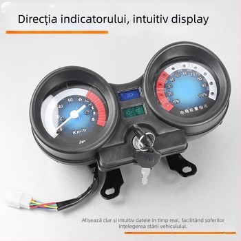 Ansamblu integrat de instrumente cu afișaj de putere 48V/60V/72V, plastic + metal, compatibil cu Jinpeng Zongshen, Mogelon