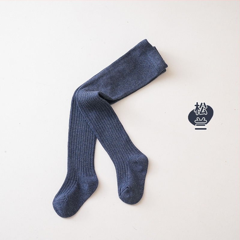 Colanți bebe pentru fete, bumbac, jacquard respirabil în dungi, 80% bumbac, primăvară-toamnă, pentru copii 1–3 ani