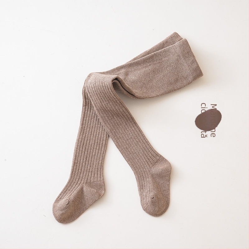 Colanți bebe pentru fete, bumbac, jacquard respirabil în dungi, 80% bumbac, primăvară-toamnă, pentru copii 1–3 ani