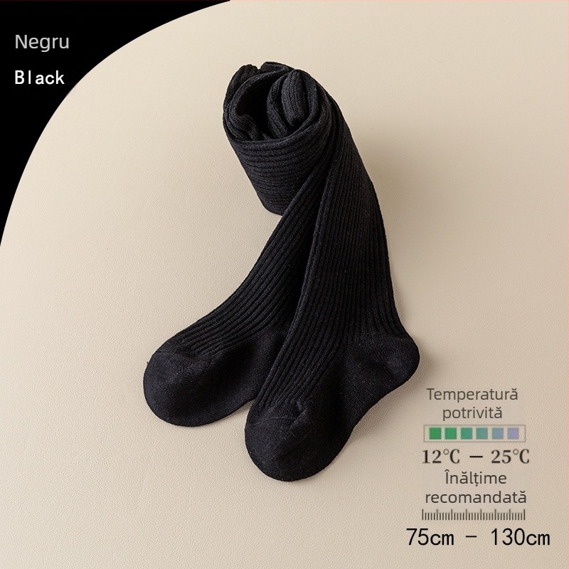 Colanți bebe pentru fete, bumbac, jacquard respirabil în dungi, 80% bumbac, primăvară-toamnă, pentru copii 1–3 ani