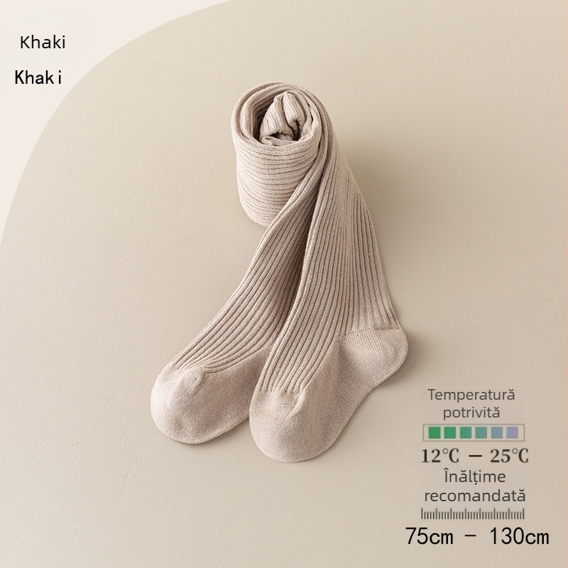 Colanți bebe pentru fete, bumbac, jacquard respirabil în dungi, 80% bumbac, primăvară-toamnă, pentru copii 1–3 ani