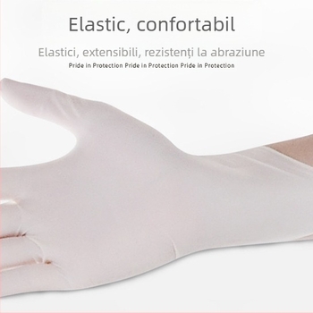 Mănuși de bucătărie din nitril, de unică folosință - groase, rezistente la ulei, impermeabile, rezistente la acizi și baze.