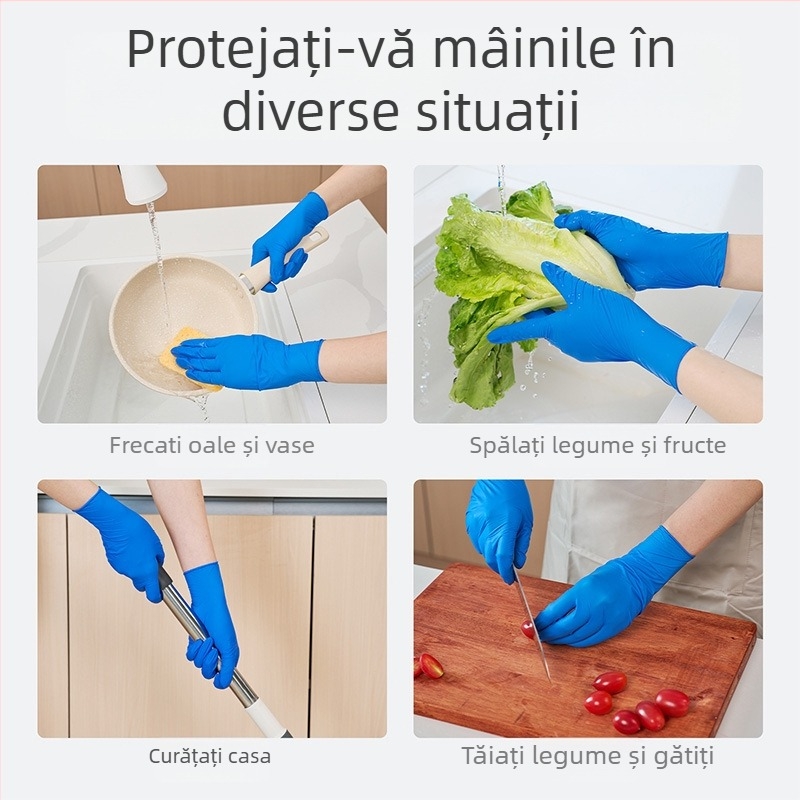 Mănuși de unică folosință Blue Sail Medical pentru catering și menaj