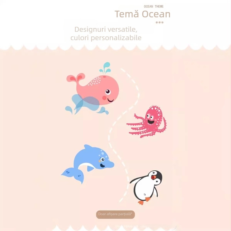 Săpun handmade cu temă marină, forme DIY de animale desenate pentru copii (3–6 ani) | Ambalaj: cutie de hârtie | Personalizat după desene