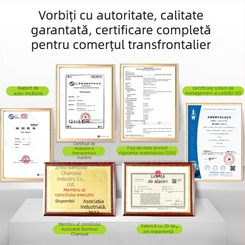 Geantă cu cărbune de bambus pentru eliminarea formaldehidelor, pentru dulapuri și camere, 75 g, aromă de cărbune de bambus