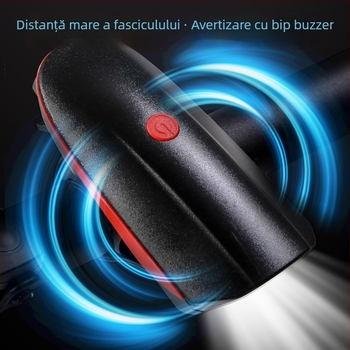 Lumină frontală pentru bicicletă cu corn electric pentru plimbări nocturne — Hissuke, procesare personalizabilă, etichetă privată disponibilă