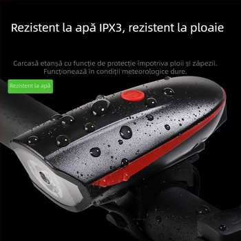 Lumină frontală pentru bicicletă cu corn electric pentru plimbări nocturne — Hissuke, procesare personalizabilă, etichetă privată disponibilă