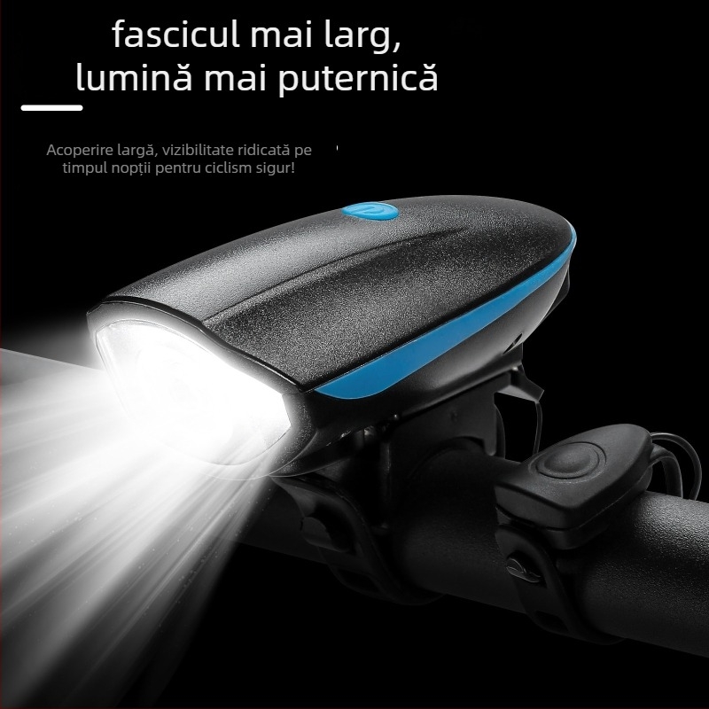 Lumină frontală pentru bicicletă cu corn electric pentru plimbări nocturne — Hissuke, procesare personalizabilă, etichetă privată disponibilă