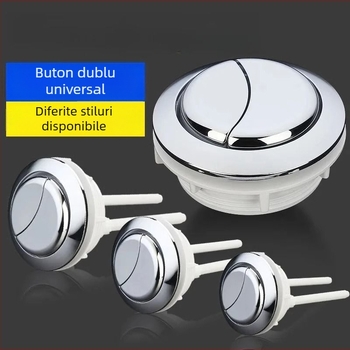 Buton rezervor WC pentru spălare - întrerupător universal, rotund, buton îngroșat, accesoriu; Material: Alt; Certificare CE; Brand: Alt; Montaj: Nu