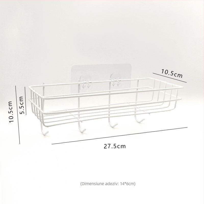 Raft de colț montat pe perete din oțel cu carbon, montaj fără găuri, 1 nivel, stil modern simplu; pliabil și portabil; potrivit pentru bucătărie, birou, dormitor, baie, sufragerie.