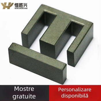 EI40 nucleu magnetic pentru transformatoare de înaltă frecvență și înaltă putere — MnZn ferit, permeabilitate inițială 2300, raport dreptunghiular 5