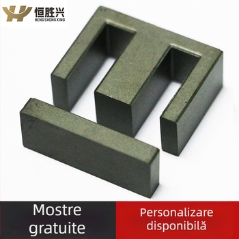 EI40 nucleu magnetic pentru transformatoare de înaltă frecvență și înaltă putere — MnZn ferit, permeabilitate inițială 2300, raport dreptunghiular 5