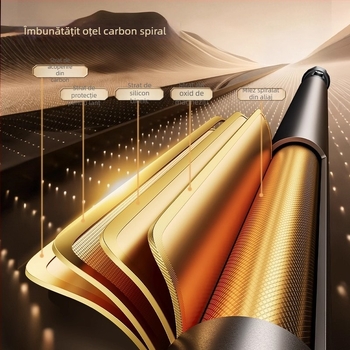 Bară telescopică pentru uscat haine, montaj fără găuri, pentru balcon, oțel din carbon, design modern minimalist