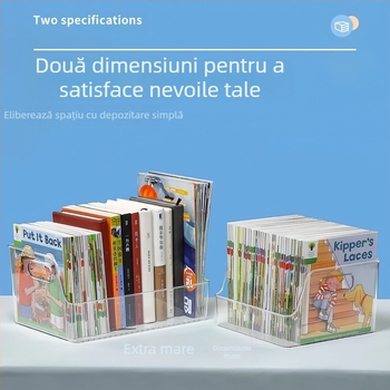 Cutie de depozitare pentru birou pentru cărți ilustrate pentru copii și reviste, material PE, capacitate 5–10 L, fără montaj