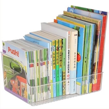 Cutie de depozitare pentru birou pentru cărți ilustrate pentru copii și reviste, material PE, capacitate 5–10 L, fără montaj