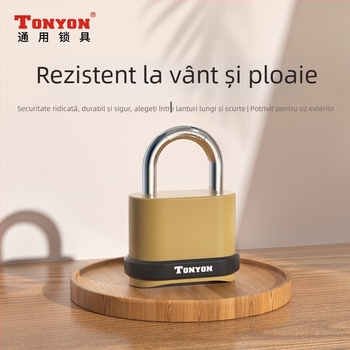 Lacăt cu 4 roți pentru internat și utilizare în exterior – corp din cupru, model K25008