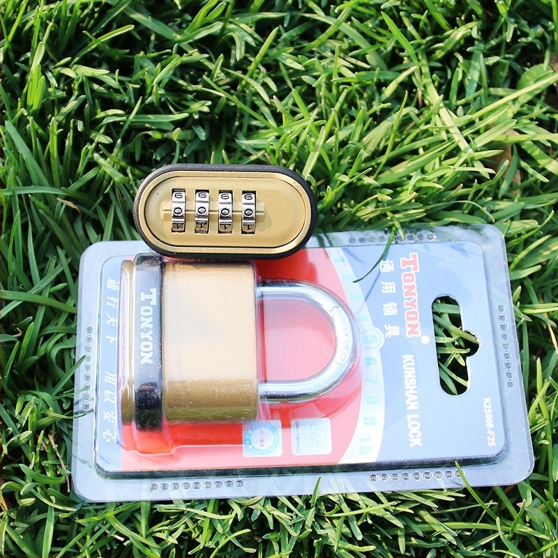 Lacăt cu 4 roți pentru internat și utilizare în exterior – corp din cupru, model K25008