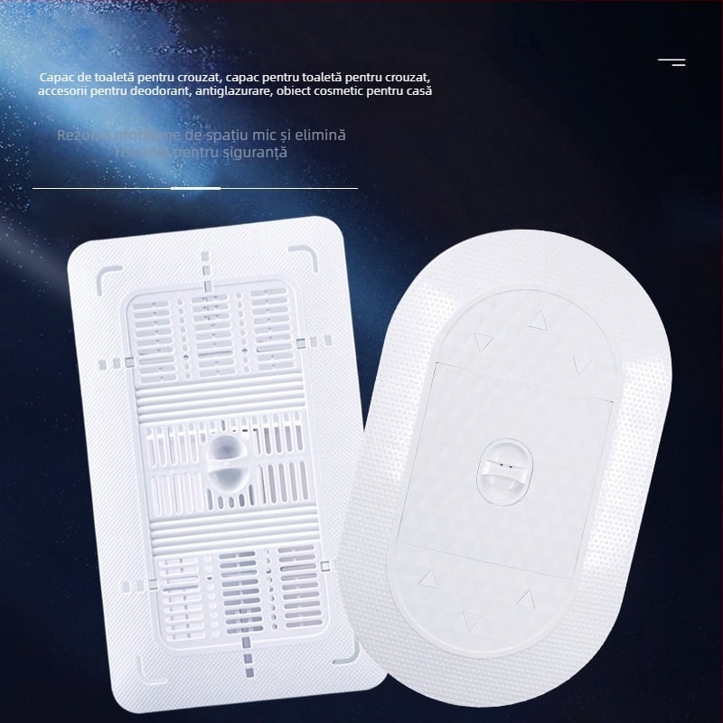 Capac de toaletă tip squat — material PP, brand excellent, fără rezervor de apă, stil modern minimalist