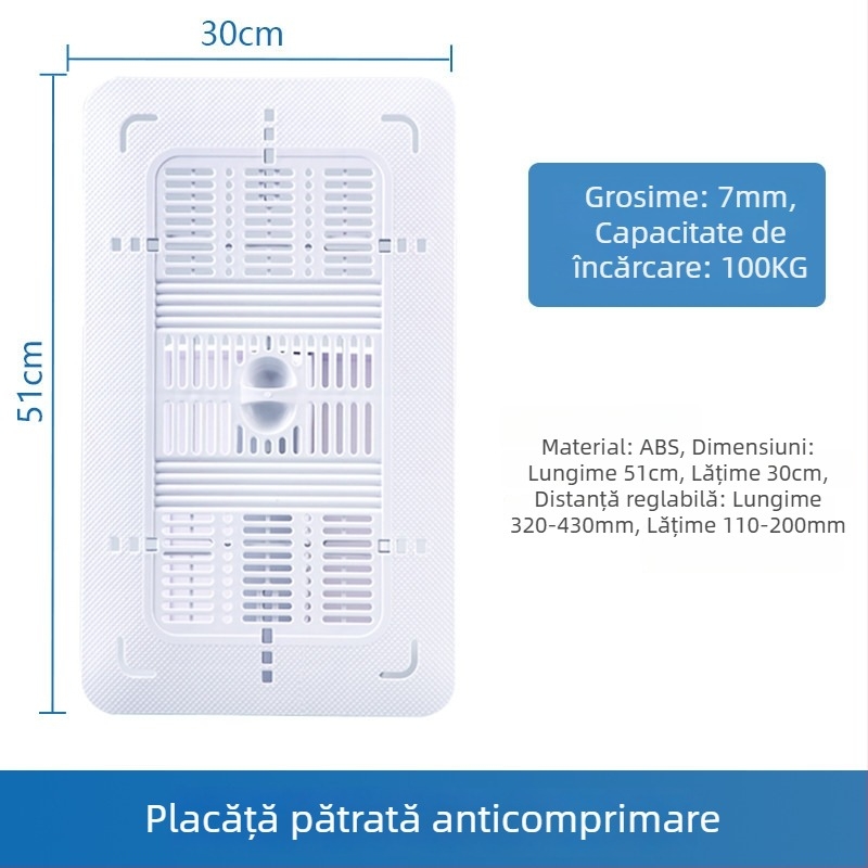 Capac de toaletă tip squat — material PP, brand excellent, fără rezervor de apă, stil modern minimalist