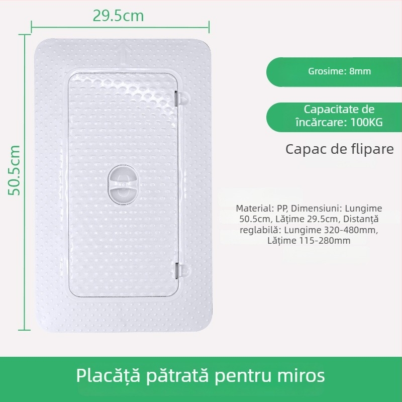 Capac de toaletă tip squat — material PP, brand excellent, fără rezervor de apă, stil modern minimalist
