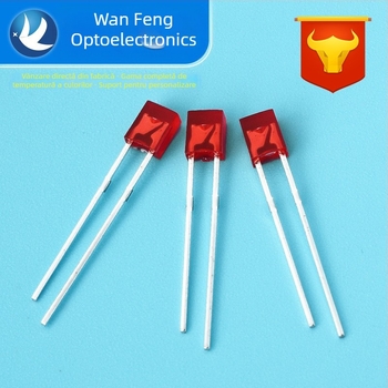 Buline LED indicator pătrate – cip Sanan, 1.8–3.4 V, 20 mA, 0.06 W, flux luminos 3.5–4.3 lm