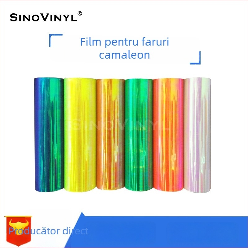 Film pentru faruri auto, seria film chameleon pentru faruri, grosime 0,15 mm, protecție UV 99%, izolație termică 99%