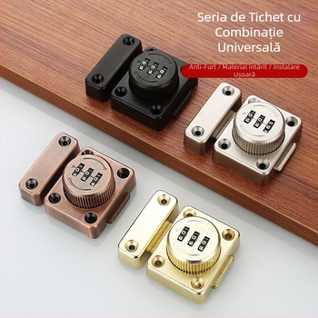 Încuietoare cu cod pentru dulapuri și sertare, din aliaj de zinc, model încuietoare cu cod, potrivită pentru dulapuri și garderobe, stil modern minimalist