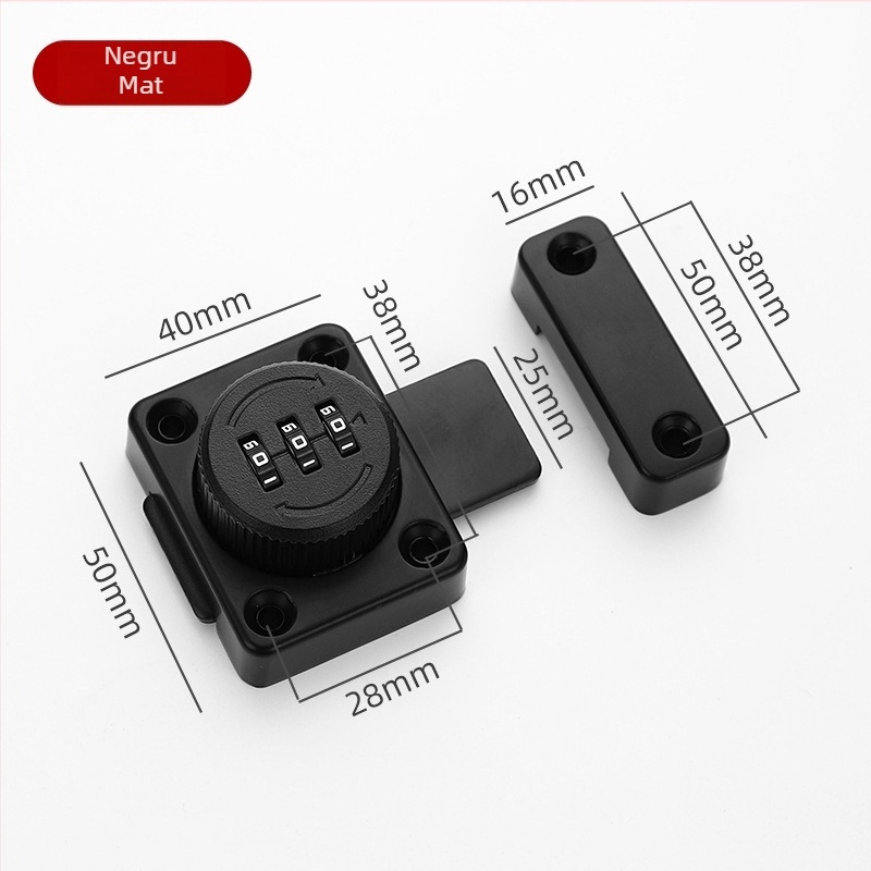 Încuietoare cu cod pentru dulapuri și sertare, din aliaj de zinc, model încuietoare cu cod, potrivită pentru dulapuri și garderobe, stil modern minimalist