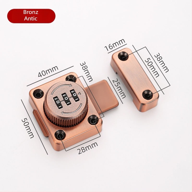 Încuietoare cu cod pentru dulapuri și sertare, din aliaj de zinc, model încuietoare cu cod, potrivită pentru dulapuri și garderobe, stil modern minimalist