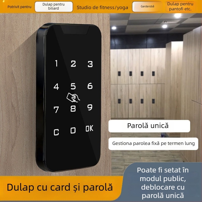 Dulap garderobă cu încuietoare electronică pe bază de parolă – Plastic, Model 1703-plastic, Stil modern minimalist