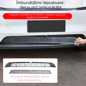 ABS YS-01 Capac protecție pentru intrarea de aer centrală cu plasă pentru rezervorul de apă, compatibil cu Tesla Model Y/3/YL cu 6 locuri, ecran detașabil anti-insecte